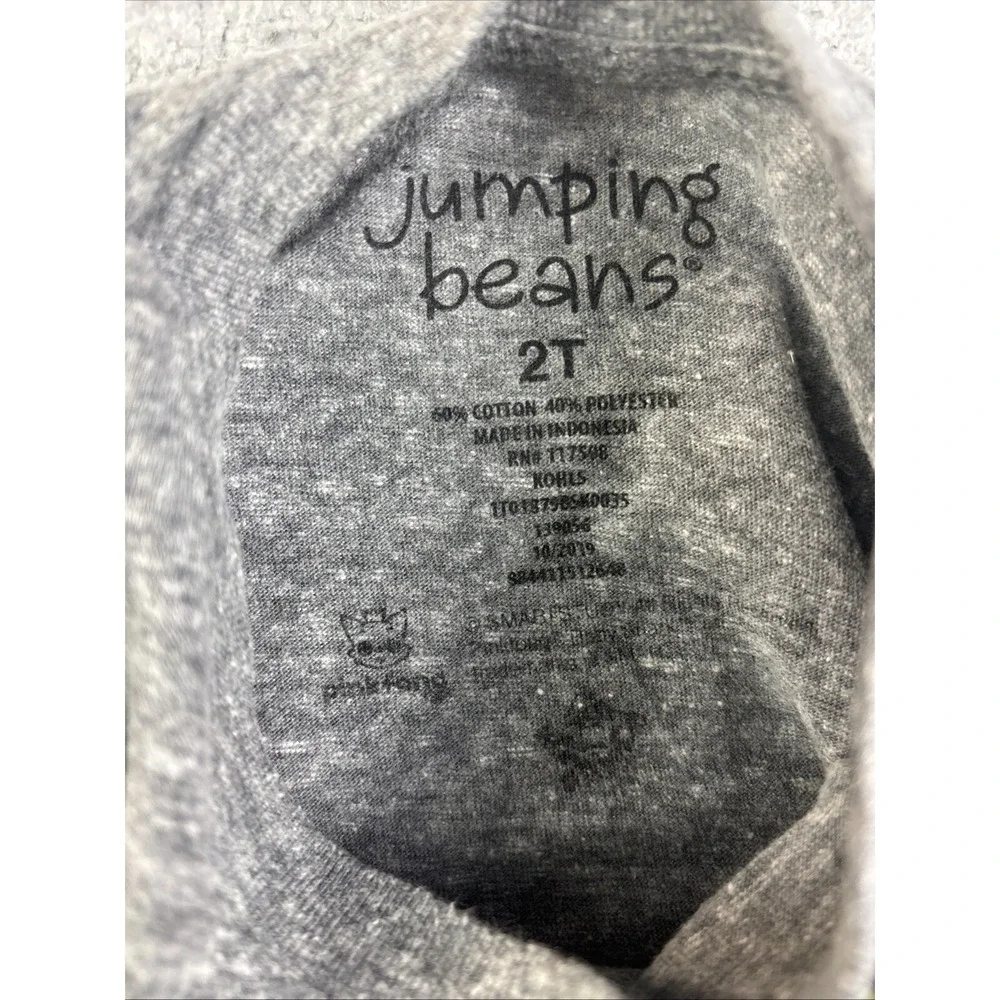 Jumping‎ Beans Baby Shark Doo Doo Doo T-Shirt Size 2T Toddler Heather Gray Soft